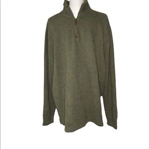 Men’s NWT Polo by Ralph Lauren 1/4 Zip Pullover in Green - XL